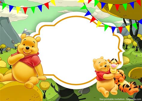 Winnie The Pooh Invitation Template
